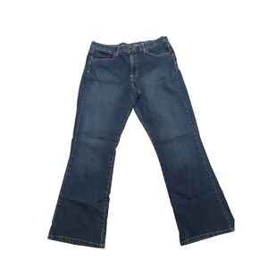 Lee‎ Comfort Waistband Denim Jeans Womens Size 18 Short Dark Wash Bootcut 36x30